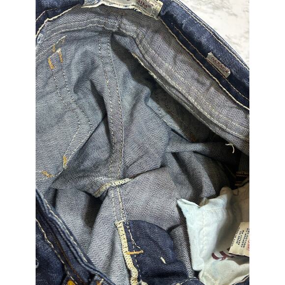 Mek Denim USA Oakaca Bootcut Jeans 28x34 Distressed Grunge Low Rise Boho Western - Picture 9 of 10